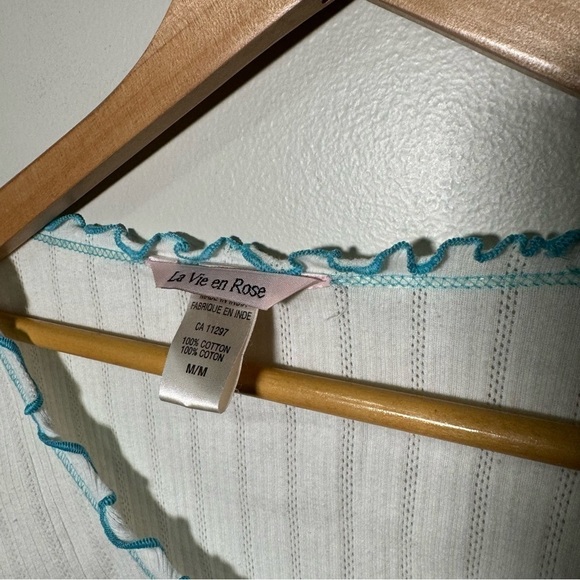 La vie  en rose frilly coquette long sleeve top M - Picture 4 of 5